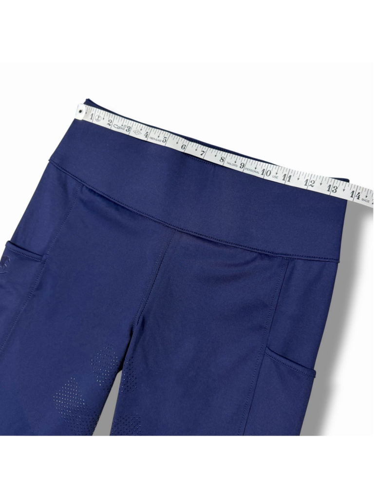 Smartpak Piper Nwt Women’s Extended Silicone Grip Tights Full Seat Navy Medium — image 3 of 8